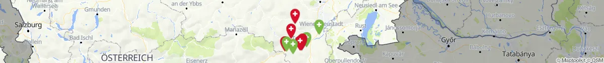 Map view for Pharmacies emergency services nearby Puchberg am Schneeberg (Neunkirchen, Niederösterreich)